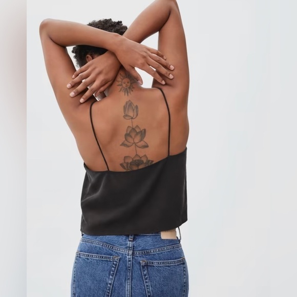 Everlane The Washable Silk Cropped Cami SZ 6 NWT SOLD Out Online - Picture 9 of 10